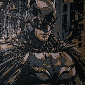 Картина Бэтмен. Многоцветная печать. Принтер Bambu Lab X1 Carbon Combo.